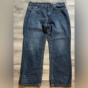 Faded Glory Jeans-Men's 38x32-Relaxed Straight-Authentic Premium Denim
